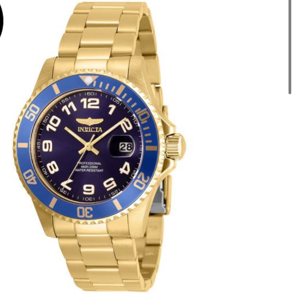 Invicta Pro Diver Mens Watch  40mm Gold
